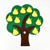 Kids Math Toys Teaching Aids Pear Apple Trees Number Puzzle Game Learning Educational Toy for Children