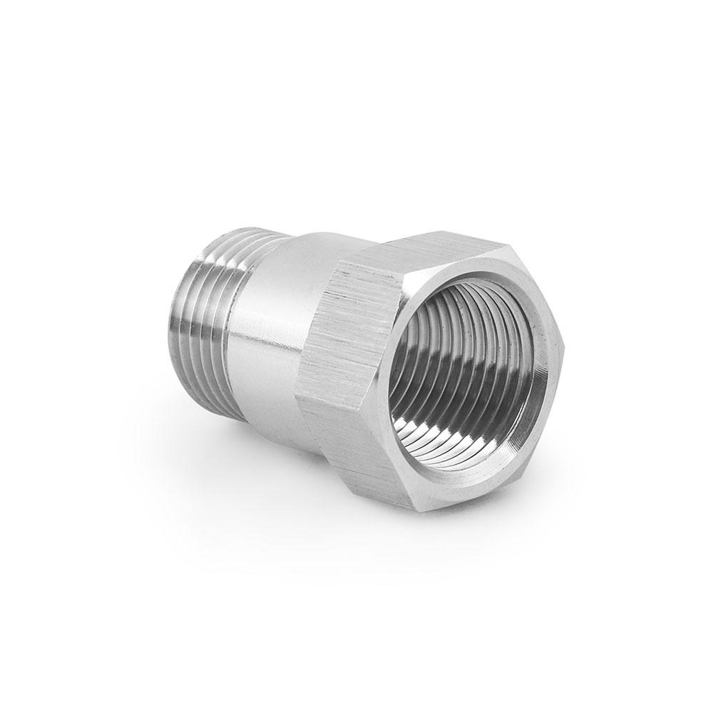 O2 Oxygen Sensor Test Pipe Extension Adapter Spacer Steel Chromed 34.7mm M18 X 1.5 CEL Bung Spacer for Car Part Accessories