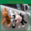 Cat Cute Rabbit Bear Magnetic Cartoon Plush Kid Toy For Decoration Desktop