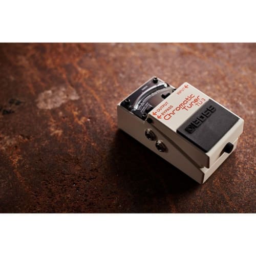 BOSS TU-3 Chromatic Tuner with Power Supply, High Brightness Mode for High Visibility, Perfect for Live Performances, Guitar, and Bass