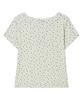 AWESOME STUDIO Flower Pattern Love T-Shirt Light Beige
