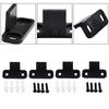 Floor Guide Shock Stoppers Barn Door Home Kit Plastic Reliable Sliding Rail With Screws Adjustable Black Brand New