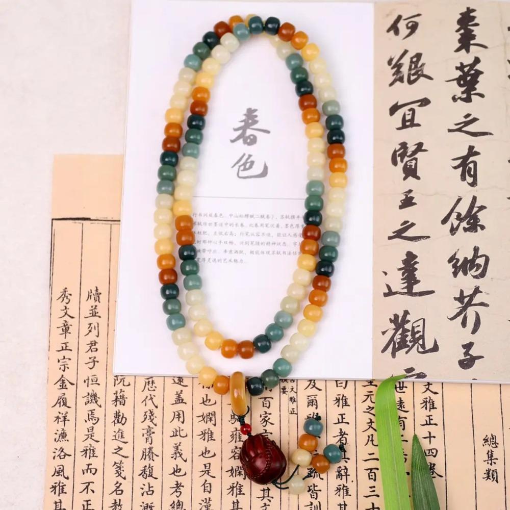 Tassel Dunhuang Bodhi Bracelet Jewelry Beaded Handheld Necklace Rosary Beads Bracelets  Unisex