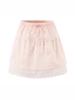 Lace Patchwork Button Top & Elastic Waist Skirt Set