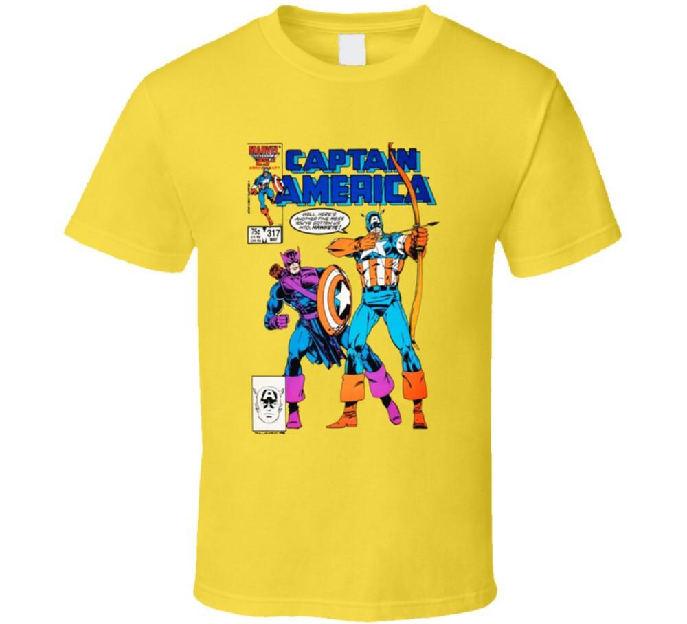 

Captain America Comic Book Cover T Shirt M