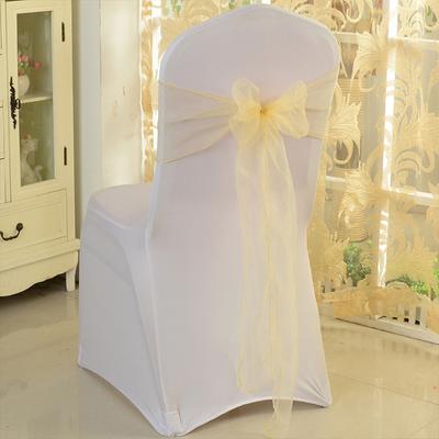 10 ADET Tasarım Anlayışı Otel Fiyonk Dekorasyonu Tül Düğün Ziyafeti Organza Düğün Bir Sandalyenin Arkası Düğün Merkezi 18x275 cm