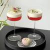 Japanese Style Thin Cocktail Glasses Cups Atmosphere High-foot Glass Square Champagne Cup Transparent Cocktail Glass Cups