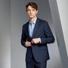 Septwolves Men's High-End Wool Blend Notch Lapel Suit Jacket
