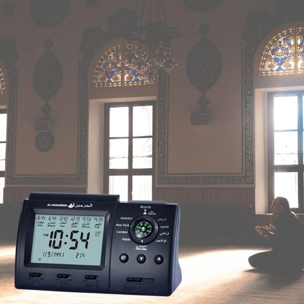 Multi-purpose Automatic Digital Clock Hijir Calendar Tabletop Muslim Clock Istanbul