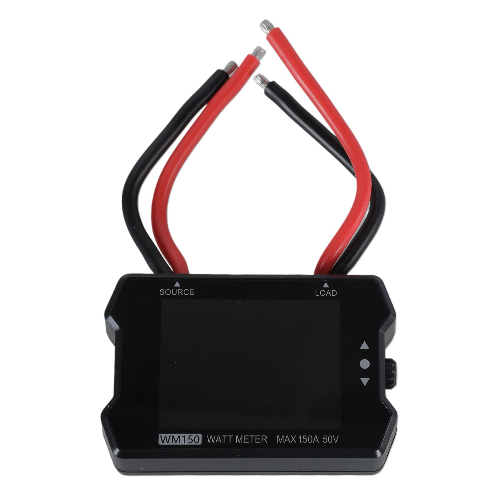 

M150 150A 50V Watt Meter LCD Display PWM 1000-2000us 50Hz Output for Real time Monitoring