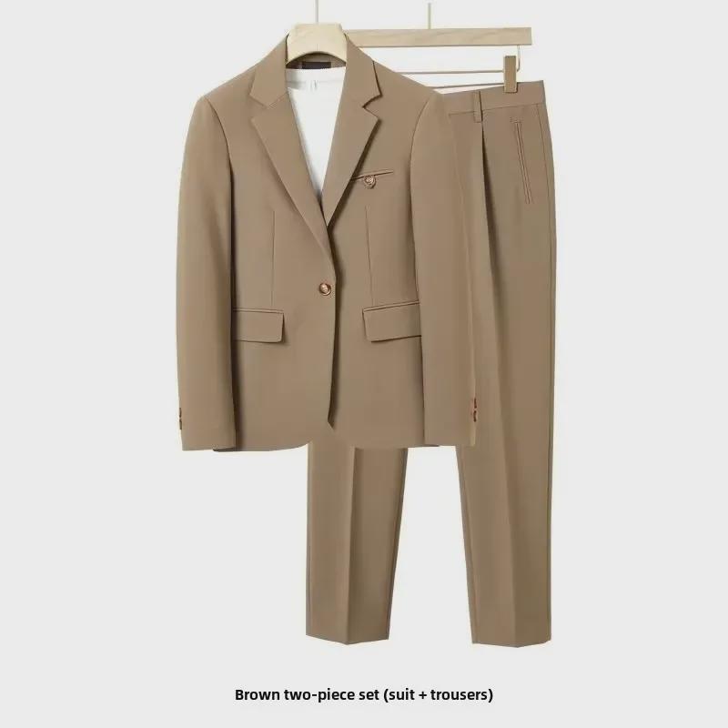 Men's Loose Korean Style Casual Suits - High-End Spring/Summer Jackets