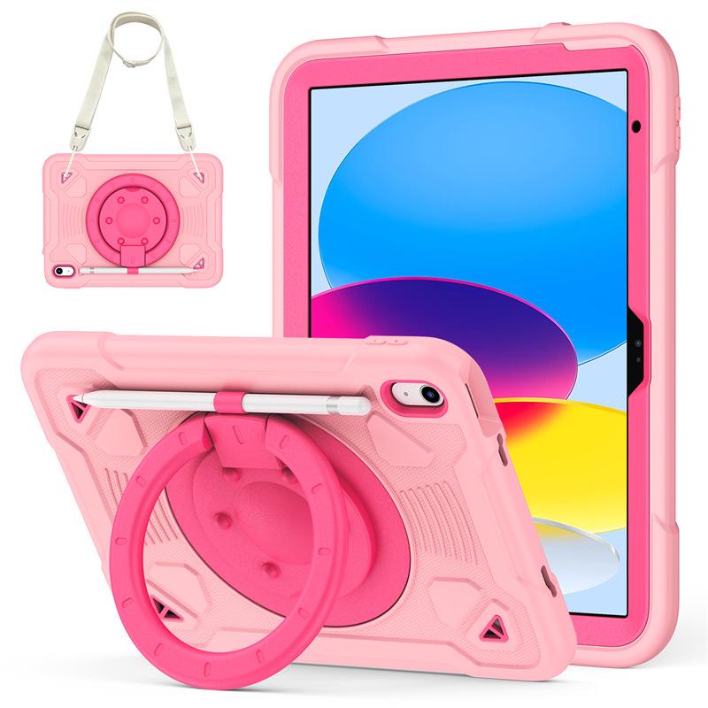Samsung Tab A11 Cartoon Silicone Wristband Holder Case with Pen Slot