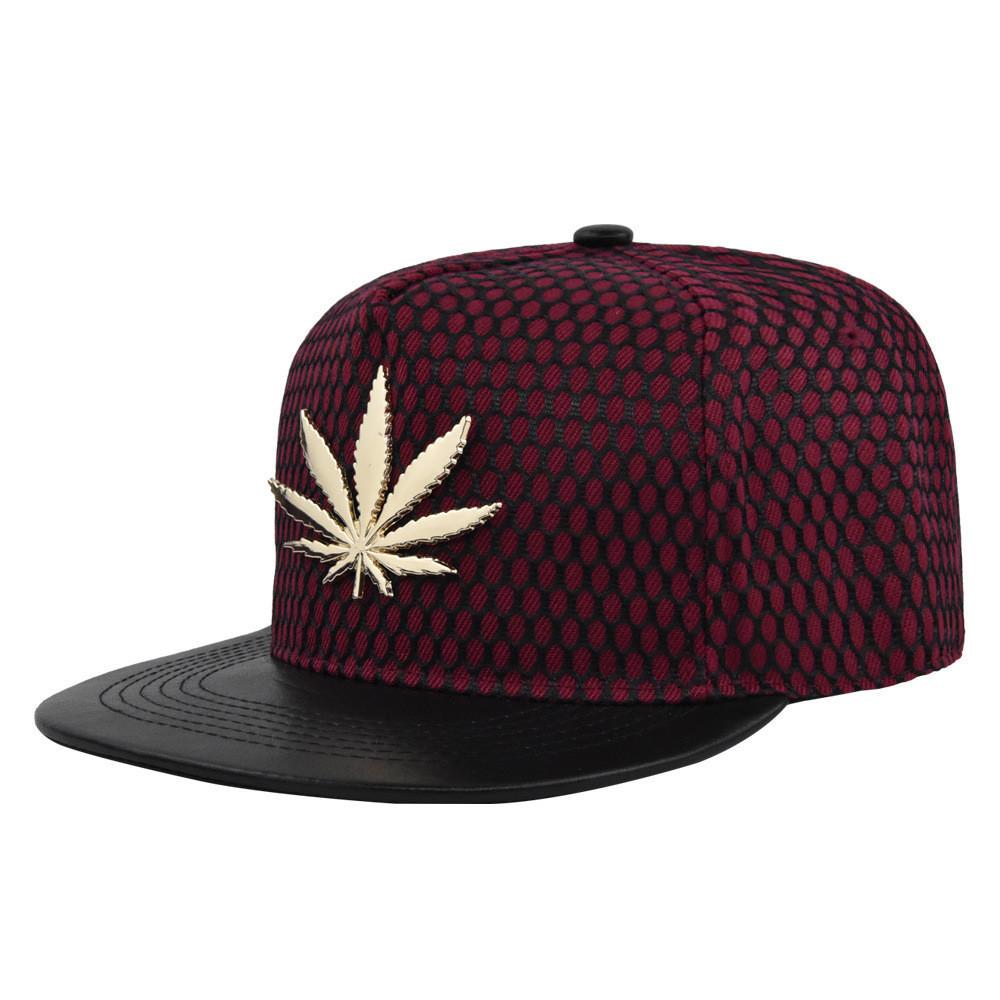 Trendy Unisex Cotton Baseball Cap Flat Top Wide Brim Hat Breathable Sunshade Cap Hh508-2 Burgundy