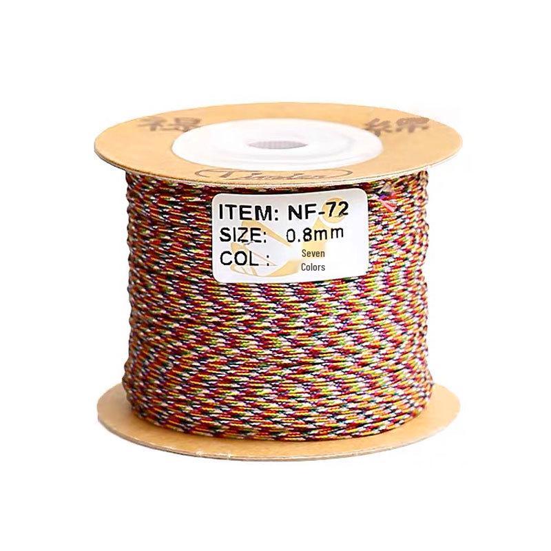 Five-Color Bracelet Weaving Rope: Vajra Jade Thread for Wenwan, Buddhist Beads, Star Moon Bodhi & Beading Strings