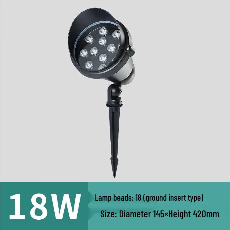 Outdoor Waterproof 18W LED Ground Spotlight