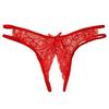 Women Sexy Lace Open Crotch Briefs Ladies Low Waist G-String Sex Game Pantie Underwear