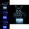 Creative 3d Pikachu Night Light Cute Table Lamp Colorful Atmosphere Lamp Gift Idea