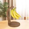 Banana Holder Stand Multifunction Portable Hook for Home Wood Color