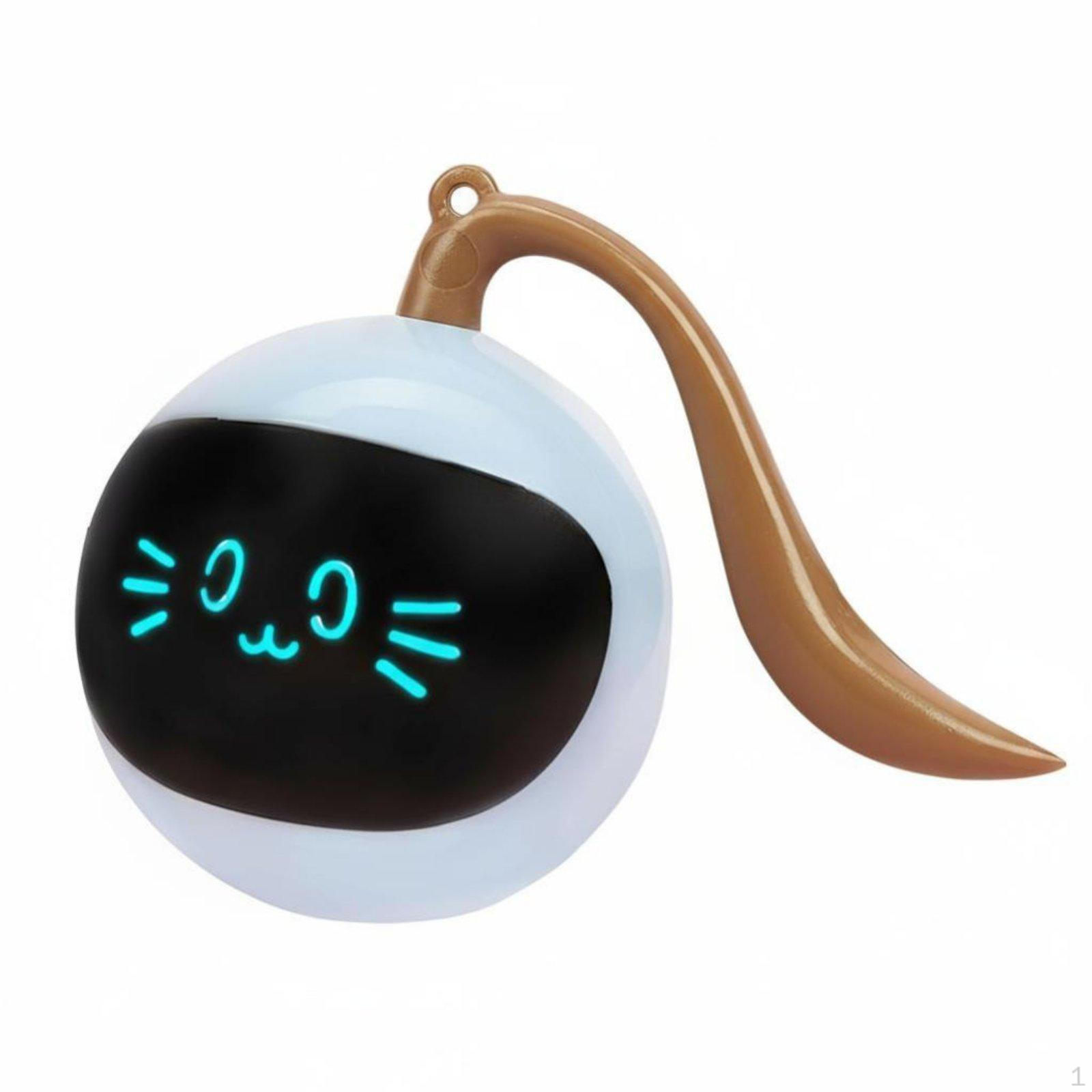Cat Toy, Electric Interactive Ball, Rechargeable, Smart Automatic Teaser for Kittens Blue