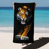 1PC Lion Tiger Animals Pattern for Family Friends Gifts Towel Quick-Dry Beach Towel For Yoga Tourism Beach GYM Camping Swimming