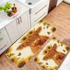 1PC Cow Portrait Pattern Kitchen Rug Non-Slip Door Mat Pop Design Bathroom Rug Bath Mat Carpet for Home Sink Laundry Ecoreeree