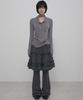 Peulleeoeob 3-Layered Ruffle Skirt Pants (Fl-260_Charcoal)