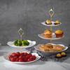 Europeisk Stil Trevånings Fruktfat Torkad Fruktfat Eftermiddagste Dessertfat Dessertbordsyta Flerlagers Tårtställ Tårtbord Möbler