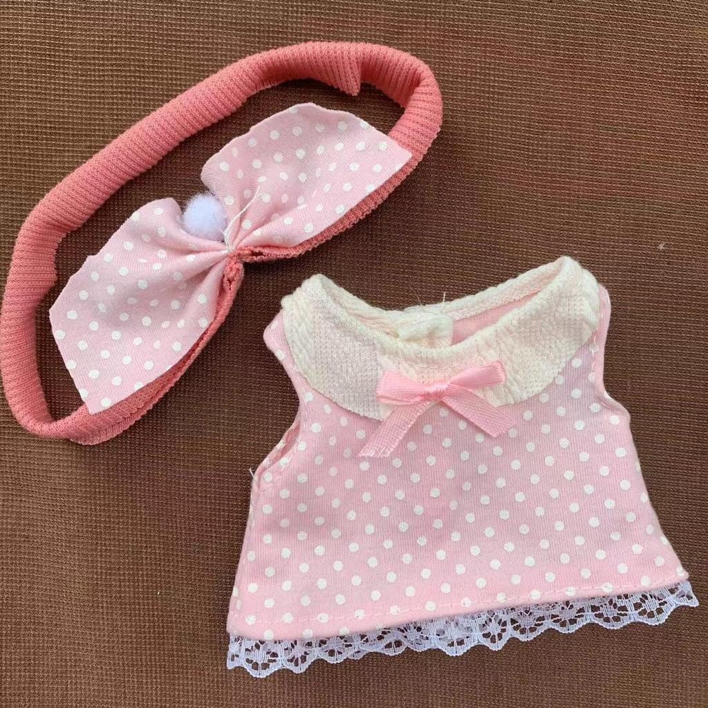 20cm Cotton Doll Clothes: Cute Princess Lolita College-Style Lace Dress