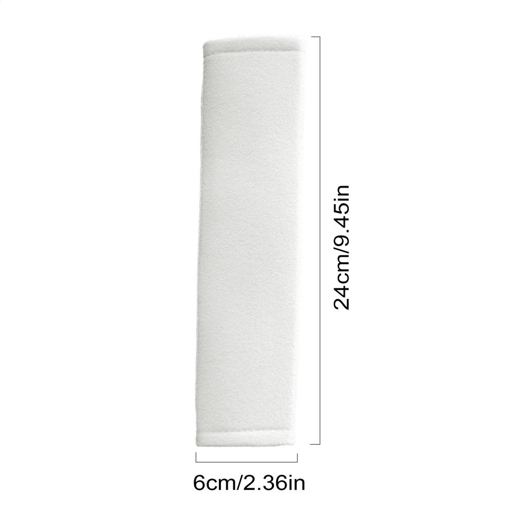 2pcs Car Seat Belt Shoulder Cover Polyester Wear-resistant Non-slip Safety Cover Car Interior Decoration For Driving Safety