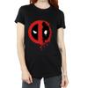 Marvel Womens/Ladies Deadpool Split Splat Logo Cotton Boyfriend T-Shirt