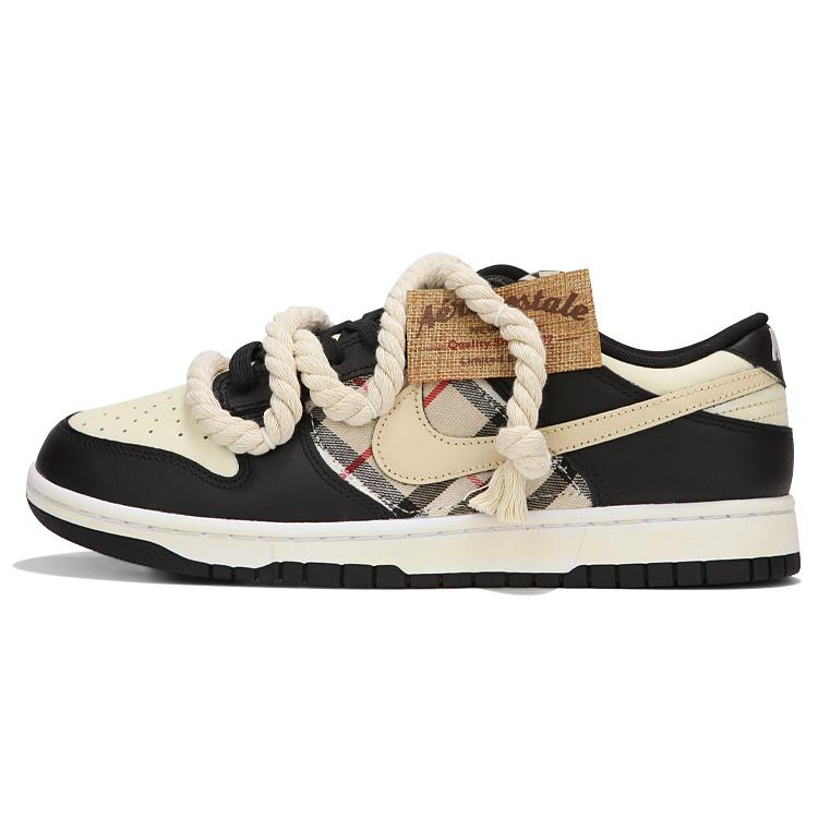 

Nike Dunk Low top Skateboard Shoes Women s Beige Black CW1590-100(Team82-) 36