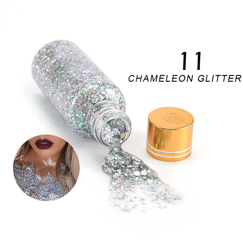 

Гелевые тени для век Mermaid Scales Glitter – эффект изменения цвета, мерцание и блеск для лица, тела и губ 30ml