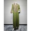 Middle East Robe Tourism Ethnic Style Loose Embroidery Dress Elegant Embroidered Dress
