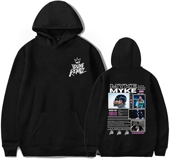 Bluza z Merchem Myke Towers Damska Męska Klasyczna z Długim Rękawem Stylowy Modny Streetwear