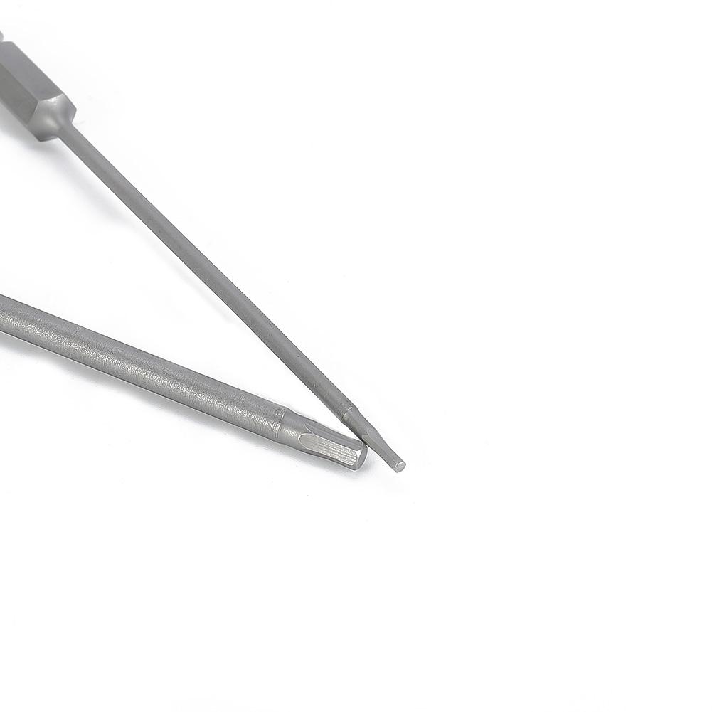 Sada šestihranných vrtáků z legované oceli, 1 x 4 stopky, 8 velikostí, délka 100 mm