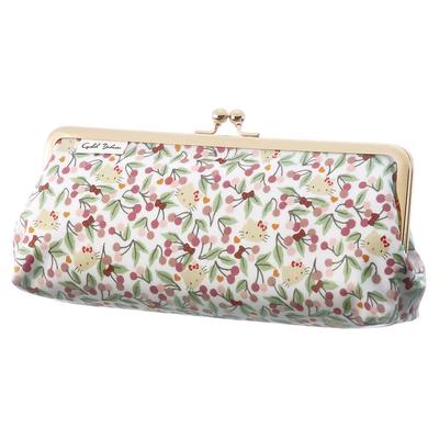 Sanrio Characters Liberty Print Clasp Pen Large Pencil Makeup Floral Made In Hello Cherries Pink Case, Capacity, Case, Pouch, Pattern, Stationery,