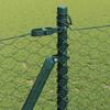 Welded Wire Fence with Concrete Foundation 25 x 1 m (W x H)