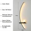 Nordic LED Wall Lamp Stripes Wall Sconce for Bedroom Bedside Living Room Study Stairs Home Decor Indoor Lighting Fixture Luster