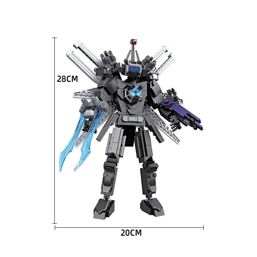 

Skibidi Mutant Titan Camera Building Block Cartoon или Game Doll Детские игрушки Динамик Камера Titan TV Часы Туалет Кирпичи Модель Человека