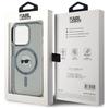 Karl Lagerfeld Klhmp15Lhlskik Iphone 15  Pro 6.1 Czarny/Black Hardcase Iml Metal Karl Head Magsafe