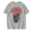 King of The Ring Boxing Printed T Shirt for Men Women Vintage GYM Apparel Tops Tees