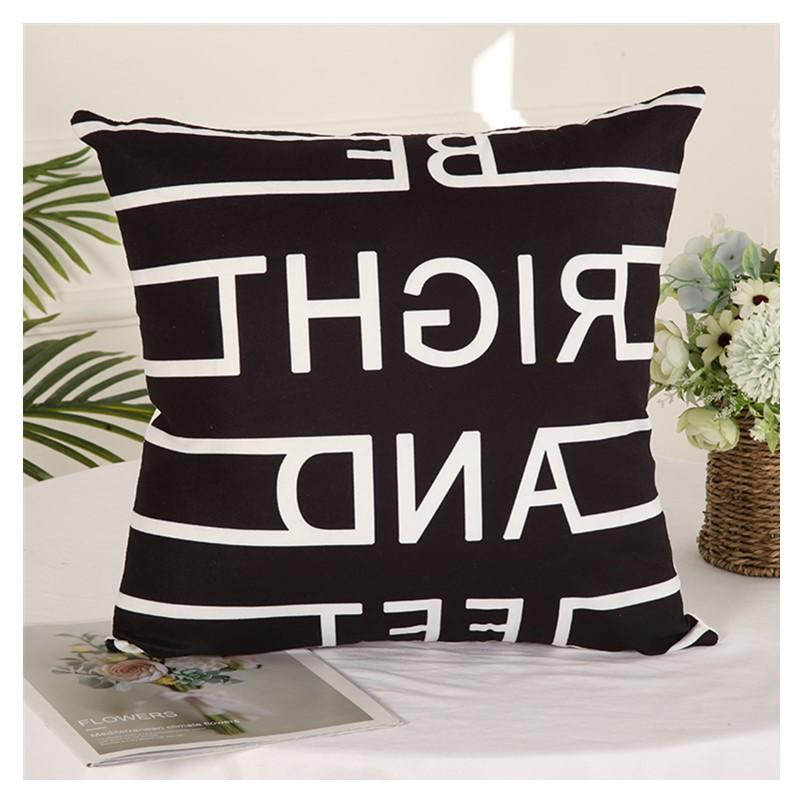Nordic Style Simple Abstract Pattern Cushion Pillow Cover Linen Printed Cushion Ins Style Design