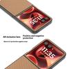 Pro Motorola Razr 60 Ultra 5G Pouzdro PU + PC Kryt telefonu s texturou uhlíkových vláken