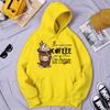 I Just Need Little Coffee And Ice Cream Print Hoody Woman Fleece Warm Hoodie Casual S-Xxl O-Neck Hooded Autumn Comfortable Tops