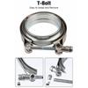 2" 2.5" 3" 3.5" 4" V-Band Clamp With Flange Male Female Stainless Steel Fit for Exhaust System, Turbocharger, Downpipe, Muffler