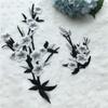2pcs Exquisite Clothing Applique Elegant Clothes Patches DIY Flower Embroidered Patches  Sewing