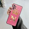 Husă cu scrisoare auriu, roz, cu diamante, pentru Samsung Galaxy A14 A73 A53 A71 A51 A31 A33 A22 A12 A21s A13 A32 A52s A72 A52 A23