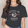 Miyagi  Women Clothing Cobra Kai Graphic Print Female Tshirts Vintage Graphic Loose Tops Tee Kawaii Girls Streetwear