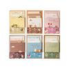20pcs/lot Memo Pads Material Paper Accompanying Your Time Junk Journal Scrapbooking Cards Retro Background Decoration Paper