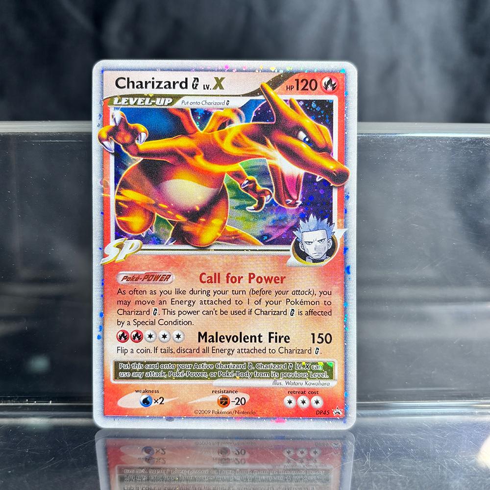 Holografische Spiel-Sammelkarten PTCG Proxy-Karten Glurak Pikachu Mew EX Einzelkarten PKM Folienkarten Gengar VMAX Skyridge (SK)